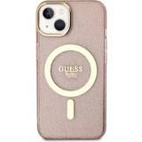 Apple iPhone 14 - Guld Covers Guess GUHMP14SHCMCGP iPhone 14 6.1 różowy/pink hardcase Glitter Gold MagSafe