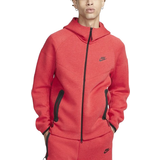6 Overdele Nike Men's Sportswear Tech Fleece Windrunner Full Zip Hoodie - Light University Red Heather/Black