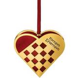 Messing Dekorationer Nordahl Andersen Heart With Engraved Name & Date Gold Juletræspynt 8cm