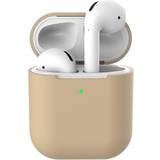 Lukket Høretelefoner Apple Airpods silikone cover opladningsetui