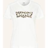 Dame - Leopard T-shirts Levi's Top The Perfect Tee Hvid