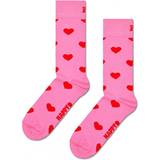 Pink Strømper Happy Socks Heart Pink Pattern 41/46 * Kampagne *