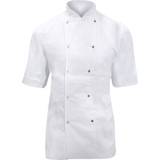 Dennys Arbejdstøj & Udstyr Dennys Ladies/Womens Short Sleeve Chefs Jacket Chefswear White
