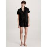 Calvin Klein XL Jumpsuits & Overalls Calvin Klein Womens Black Notch-lapel Jersey Pyjamas