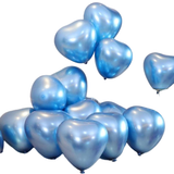 Shein Latex Balloons Heart Blue 10-pack