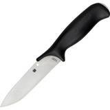 Spyderco Jagtknive Spyderco Zoomer Fixed Blade with 5.20" Premium Handcrafted Sheath PlainEdge FB42GP Hunting Knife
