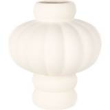 Beige - Håndlavet Vaser Louise Roe Balloon Raw White Vase 24cm