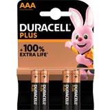 Duracell AAA (LR03) Batterier & Opladere Duracell AAA Plus 4-pack