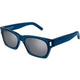 Saint Laurent Blå Solbriller Saint Laurent Unisex Sl 402 Sunglasses, Mirror YS000273