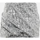 Nylon - XXS Nederdele The Attico Silver Sequinned Miniskirt 002 Silver IT