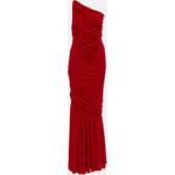 60 - Polyester Kjoler Norma Kamali Diana ruched fishtail gown red