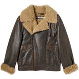 Acne Studios XXL Overtøj Acne Studios Shearling-lined leather brown