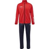 104 Tracksuits Hummel Kid's Promo Poly Tracksuits - True Red/Marine (205877-3496)