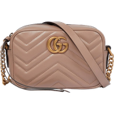 Gucci Skulderrem Tasker Gucci GG Marmont Mini Crossbody Bag - Beige