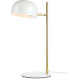 Messing - Skrivebordslamper Bordlamper Markslöjd Pose White/Brushed Brass Bordlampe 48.5cm