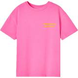 American Vintage L Overdele American Vintage T-Shirt Fizvalley Fluo Pink-11 år