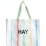 Hvid Håndtasker Hay Recycled Candy Stripe Bag Medium - Multicolour