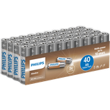 Alkalisk Batterier & Opladere Philips LR6A40F/10 Alkaline AA 40-pack
