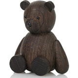 Lucie Kaas Rund Brugskunst Lucie Kaas Teddy Bear Smoked Oak Dekorationsfigur 9cm