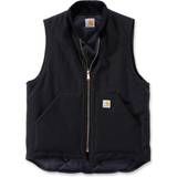 Veste Carhartt Relaxed Fit Firm Duck Insulated Rib Collar Vest - Black