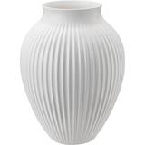 Brugskunst Knabstrup Keramik Grooves White Vase 27cm