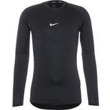 Polyester - Slim Overdele Nike Pro Men's Dri-FIT Training Shirt - Black/White