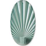 Porcelæn Lysestager, Lys & Dufte Dottir Pipanella Waves Peacock Lysestage 24.5cm