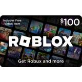 Gavekort Roblox Digital Gift Card 100 USD + Includes Free Virtual Item