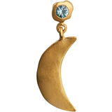 Stine A Smykker Stine A Big Dot Bella Moon Earring - Gold/Blue