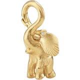 Ole Lynggaard Elephant Medium Pendant - Gold/Diamond