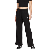20 - Dame Bukser Nike Sportswear Club Fleece Mid-Rise Wide-Leg Sweatpants Women's - Black/White