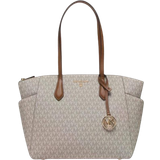 Michael Kors Tasker Michael Kors Marilyn Medium Logo Tote Bag - Vanilla/Acorn