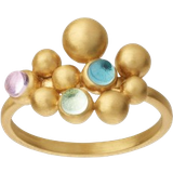 Krystal Ringe ByBiehl Pebbles Colours Ring - Gold/Multicolour