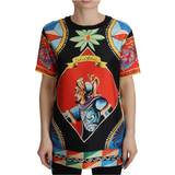 Multifarvet - Silke Overdele Dolce & Gabbana Multicolor Soldier Carretto Silk Top T-shirt IT36