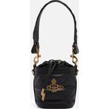 Vivienne Westwood Håndtasker Vivienne Westwood Kitty Small Leather Bucket Bag Black