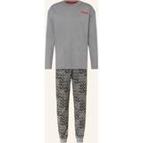 Grå - Jersey Undertøj Hugo Bodywear Monogram Cotton-Jersey Pyjama Set Grey