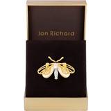 Jon Richard Smykker Jon Richard Gold Plated Butterfly Pearl And Mother Of Pearl Brooch Gift Boxed