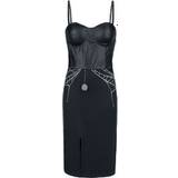 Polyuretan - S Kjoler Gothicana by EMP Gothicana X Elvira dress Medium-length dress black
