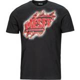 Diesel Overdele Diesel T-shirts m. korte ærmer T-JUST-E43 Sort