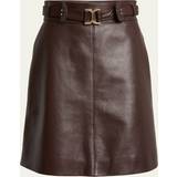 Chloé S Nederdele Chloé A-line mini skirt Brown 100% Lambskin Brown