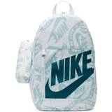 Nike Skoletasker Nike Kids' AOP Elemental Backpack White/Geode Teal Backpacks at Academy Sports