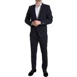 46 - XL Jakkesæt Dolce & Gabbana Blue Piece Single Breasted MARTINI Suit IT50
