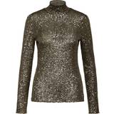 Elastan/Lycra/Spandex - Guld Overdele Bruuns Bazaar JewelBBAniqa blouse Grey