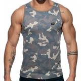 50 - Dame - Grøn Toppe Addicted Washed Camo Tank Top Khaki