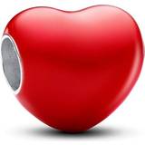 Pandora Smykker Pandora Colour Changing Hidden Message Heart Charm - Silver/Red/Pink