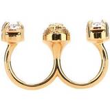Versace Ringe Versace Gold Crystal Medusa Round Cuff Ring