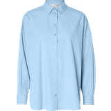 48 - Cashmere - Polokrave Tøj Selected Femme Oversized Skjorte Blå