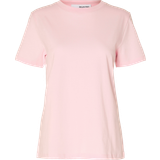 Selected Pink Tøj Selected Klassisk T-shirt Lyserød