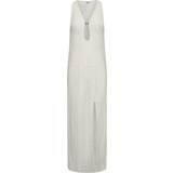 Ganni M Kjoler Ganni Mesh Lace Maxi Dress Kvinde Maxi Kjoler hos Magasin Egret