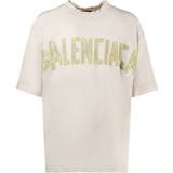 Balenciaga Jersey Overdele Balenciaga Tape Type Vintage Cotton T-shirt White